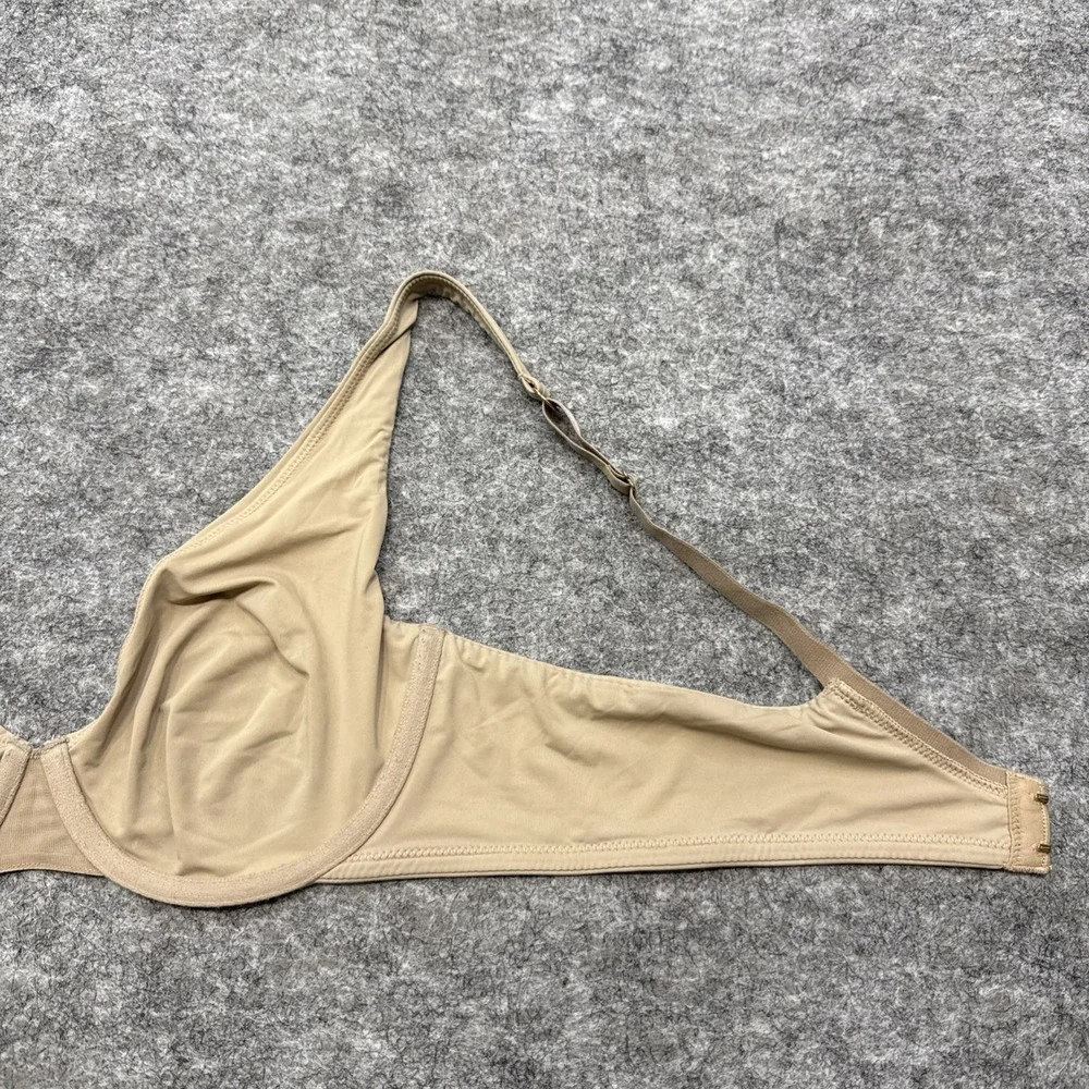 Third Love Second Skin Unlined underwire bra womens 36A 1/2 tan silky microfiber